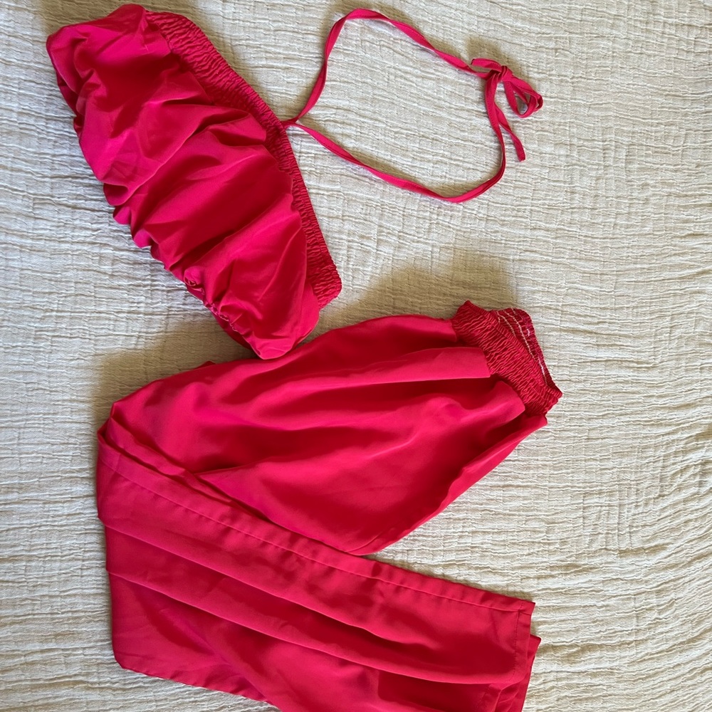 SHEIN halter matching set